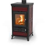 Piec na drewno Thermorossi Ilaria Majolica Bordo/Krem