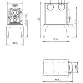 Tradycyjna koza na drewno Dovre 40 CB