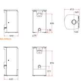 Piec kominkowy Charnwood Arc 7 kW