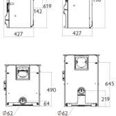 Inteligentny piec kominkowy 6,6 kW Charnwood Aire 700
