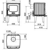 Piecyk wolnostojący Dovre 325 CB