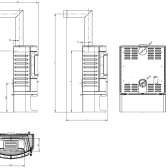 Piec kominkowy Austroflamm Cody 8kW, obudowa z ceramiki