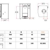 Wolnostojący piec kominkowy o mocy 4,8kW Charnwood C-Four