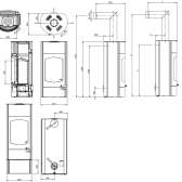Piec kominkowy Austroflamm Koko Xtra 2.0 z akumulacją ciepła