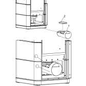 Adapter doprowadzenia powietrza z tyłu pieca