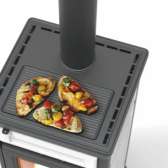 Piec na drewno Thermorossi Ilaria Majolica Bordo/Krem