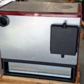 Kuchnia z płaszczem wodnym Moravia 9100-V, kolor biały, dodatki chrom