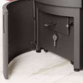 Piecyk Austroflamm Bono Xtra, obudowa stalowa, szara, o mocy 5 kW