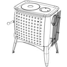 Austroflamm G1 - Osłona radiacyjna tylna