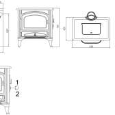 Wolnostojący piec kominkowy 6 kW Austroflamm Wien