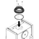 Płyta obrotowa do rury dymowej 130mm