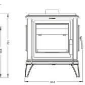 Piec wolno stojący INVICTA SEDAN M antracyt ref. 9160-44