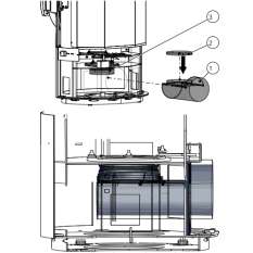 Adapter doprowadzenia powietrza z tyłu pieca