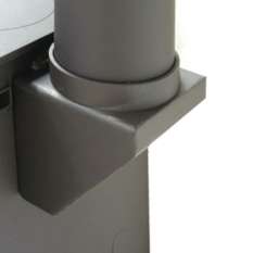 Pionowy tylny reduktor przewodu kominowego 150mm