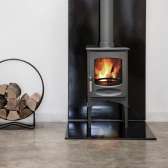 Charnwood - Emaliowana blacha pod piec 90x90cm gr. 12mm