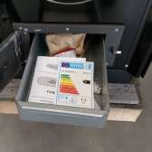 Kuchnia węglowa Moravia TP 9114 Sofie z widocznym ogniem