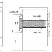 Kuchnia z płaszczem wodnym Moravia 9100-V, kolor biały, dodatki chrom