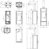 Piec kominkowy z akumulacją ciepła Austroflamm Jini Xtra