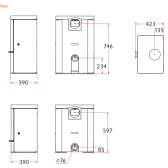 Piec kominkowy Charnwood Skye 7 kW