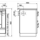 Kuchnia z płaszczem wodnym Moravia 9100-V, kolor biały, dodatki chrom