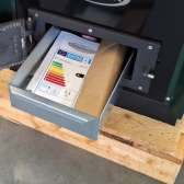 Kuchnia węglowa Moravia TP 9114 Sofie z widocznym ogniem