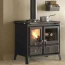 Kuchnia na drewno z piekarnikiem, stalowa La Nordica Gardenia 16 Steel