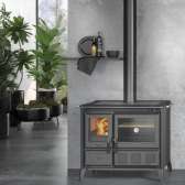 Kuchnia na drewno La Nordica Gardenia XXL Steel, wykończenie stal